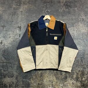 Vtg Carhartt WIP Men's Multi-Color patchwork Detroit Work Jacket men’s sz medium
